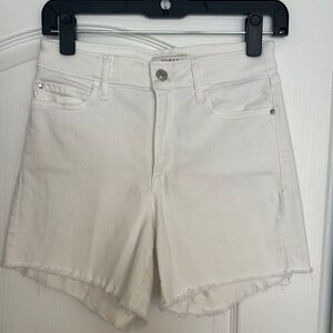 Women's White Denim Shorts